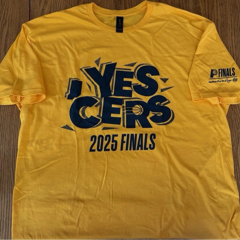 Indiana Pacers YES ‘CERS NBA Finals Playoff T-Shirt Game 6